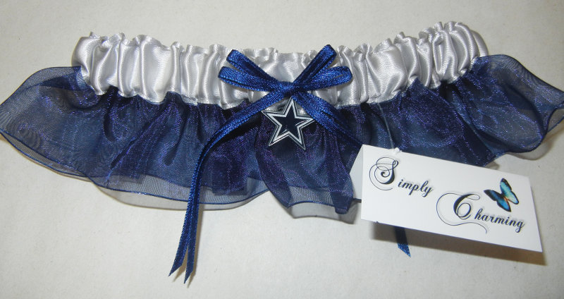 Dallas Cowboys Inspired Garter with Licensed Charm